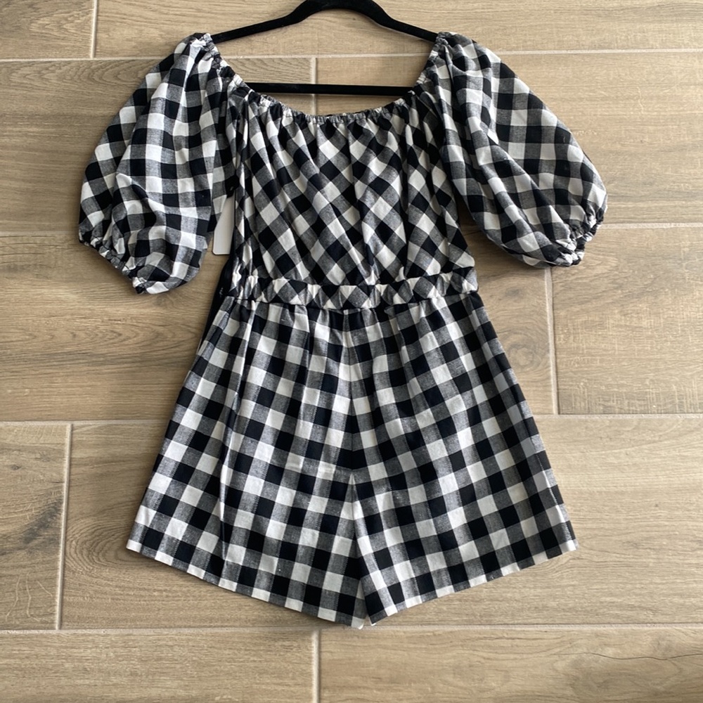 Saylor Eleanore gingham romper. NWT. - Picture 5 of 5